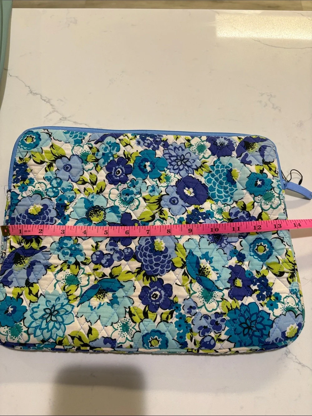 Vera Bradley Blue Floral Quilted computer bag